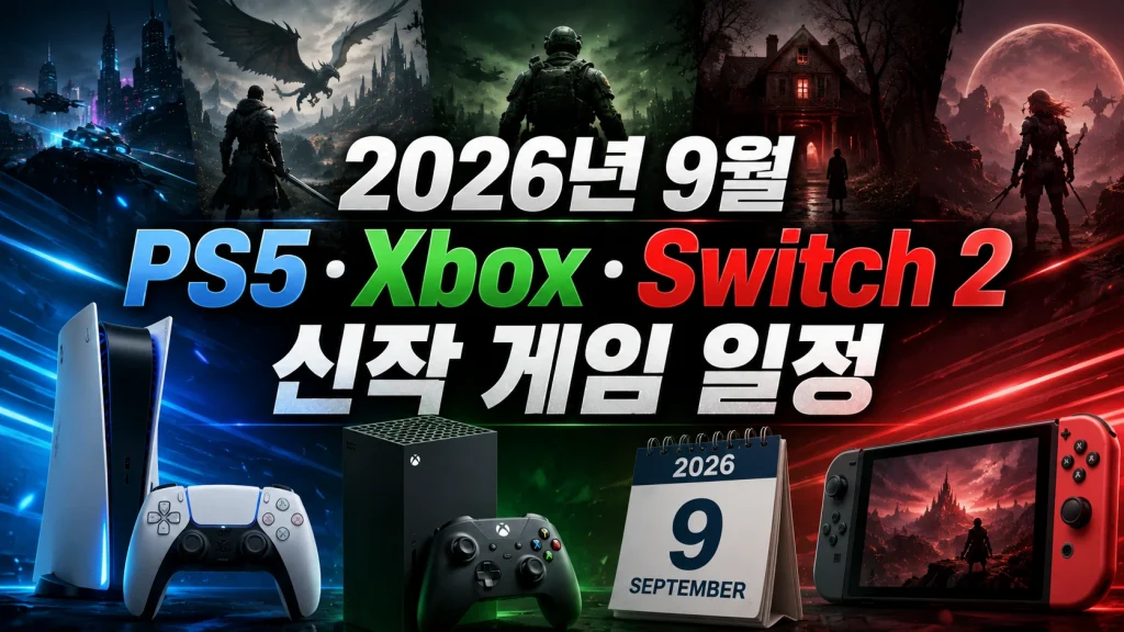 2026년 9월 콘솔 신작 게임 총정리|귀무자·울버린 등 기대작 출시일